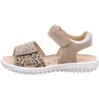 Superfit Sandaler 'Sparkle' beige / mørkebrun / hvid