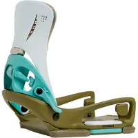 Burton - Snowboardbindinger - Step On Genesis EST White/Dried Moss til UnisexUld - Størrelse M - Grøn