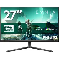 Philips PC Gamer Skærm - - 27'' - 4K/FHD - 160Hz/320Hz - HP - Hurtig IPS Panel - 0,5ms - Højdejusterbar - 27M2N3800A/00