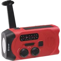 Denver SCR-2010 håndsvingradio med solcelleopladning og 2000 mAh batteri