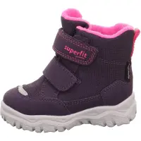 Superfit Snowboots 'Husky1' grå / brombær / pink