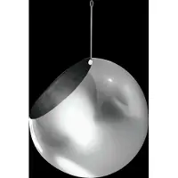 AYTM GLOBE hængende krukke Ø21 cm h32 cm Silver