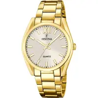 Festina Dameur F20640-1 Boyfriend Sølvfarvet/Gul guldtonet stål