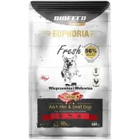 Biofeed Euphoria Fresh Hundefoder Til Voksne Hunde Svinekød Og Oksekød Xs/s 500 G