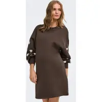 ONLY Maternity Kjole 'OLMMacy' choko / hvid