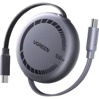 UGREEN USB-C til USB-C PD hurtigopladningskabel (udtrækkeligt) 1 m