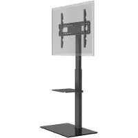 Goobay 58526, sort, stål, sort, stål, 1 hylde, sort