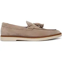 BOSS Ruskindsloafers med kvast