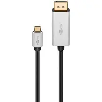 Goobay USB-C - DisplayPort - 2m - Grå
