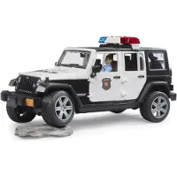 BRUDER Bil - Jeep Wrangler Politibil m. Politibetjent - 02526 - - OneSize - Bil