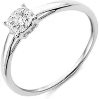 Diamant L'Eternel Ring 'Ring aus 375 Weißgold mit Diamant' sølv