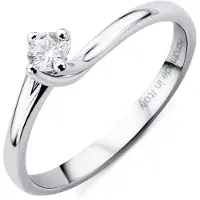 Diamant L'Eternel Ring 'Ring aus 750 Weißgold mit 0.12 Karat Diamant' sølv