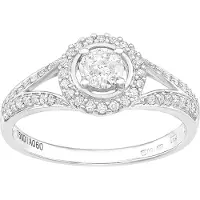 Diamant L'Eternel Ring sølv