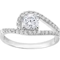 Diamant L'Eternel Ring sølv