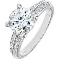 Diamant L'Eternel Ring sølv