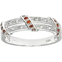 Diamant L'Eternel Ring 'Eternity-Ring aus 375 Weißgold mit Diamant gedreht' sølv