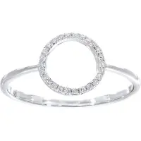 Diamant L'Eternel Ring 'Ring aus 375 Weißgold mit Diamant' sølv