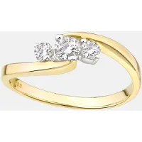 Diamant L'Eternel Ring 'Trilogie' guld