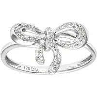 Diamant L'Eternel Ring 'Ring aus 375 Weißgold mit 0.05 Karat Diamant' sølv