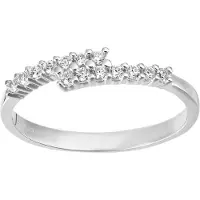 Diamant L'Eternel Ring 'Eternity-Ring aus 375 Weißgold mit Zirkonia' sølv