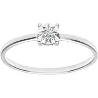 Diamant L'Eternel Ring sølv