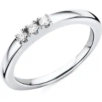 Diamant L'Eternel Ring 'Ring aus 375 Weißgold mit Diamant' sølv