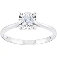 Diamant L'Eternel Ring sølv