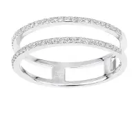 Diamant L'Eternel Ring 'Ring aus 375 Weißgold mit Diamant' sølv