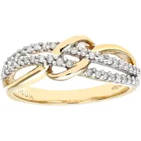 Diamant L'Eternel Ring 'Eternity-Ring aus 375 Gelbgold mit Diamant' guld