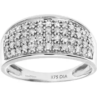 Diamant L'Eternel Ring 'Eternity-Ring aus 375 Weißgold mit 0.50 Karat Diamant' sølv