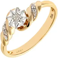 Diamant L'Eternel Ring 'Ring aus 375 Weißgold mit Diamant' guld