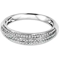 Diamant L'Eternel Ring 'Ring aus 375 Weißgold mit Diamant' sølv