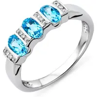 Diamant L'Eternel Ring sølv
