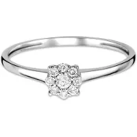 Diamant L'Eternel Ring 'Ring aus 375 Weißgold mit Diamant' sølv