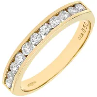 Diamant L'Eternel Ring 'Eternity-Ring aus 375 Gelbgold mit Diamant' guld