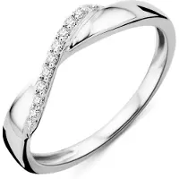 Diamant L'Eternel Ring 'Ring aus 375 Weißgold mit Diamant' sølv