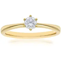 Diamant L'Eternel Ring 'Verlobungsring aus 750 Gelbgold mit 18 Karat Diamant' guld
