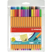 Stabilo Point 88 Fineliner 0,4 mm - med 30 stk. i etui