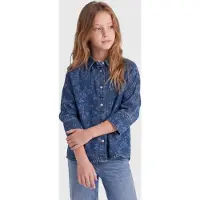 ONLY Denimjakke - KogGrace - Medium Blue Denim/Rose - - 14 år (164) - Denimjakker