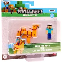 Minecraft Figurer - 3D Wind-Up Toy - 2-pak - Assorteret - - OneSize - Legetøjsfigur