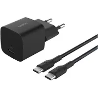 Belkin 25w Usb-c Pd/pps 1m Wca012kq1mbk-b6 Usb-c Vægoplader
