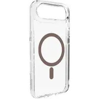 Puro Lite Mag TPU+PC-etui kompatibelt med MagSafe til iPhone 17 Air - gennemsigtigt med brun ring