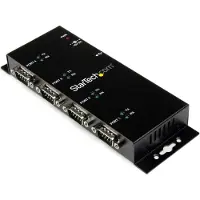 StarTech.com ICUSB2324I 4 Port USB to DB9 RS232 Serial Adapter Hub - Industrial DIN Rail and Wall Mountable
