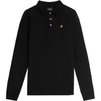 Lyle & Scott Polobluse - Jet Black - - 15-16 år (170-176) - Bluse