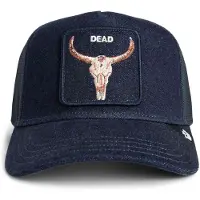 GOORIN BROS. Hætte 'Gorra goorin bros vaquera mojada calavera denim dead trucker cap' mørkeblå