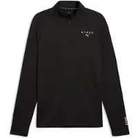 Puma x HYROX Quarter-Zip Tee Men, Clothing, Black, 3XL