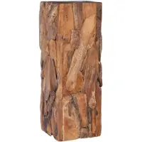 vidaXL sidebord 30x30x80 cm massivt teaktræ