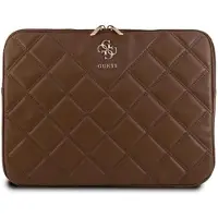 GUESS Quiltet 4G-cover til en 14" bærbar computer - brun