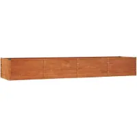 vidaXL højbed 320x80x45 cm cortenstål rustfarvet