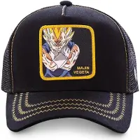 Capslab Hætte 'Gorra negra majin vegeta bordado frente visera curva' sort